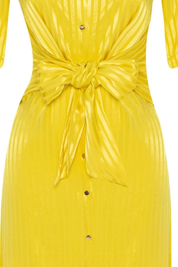 Buttoned Midi Dress - 7