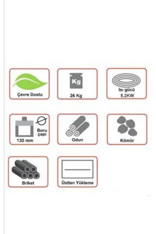 Kovalı Kuzine Soba Odun-kömür Sobası Uyuyan Soba - 5