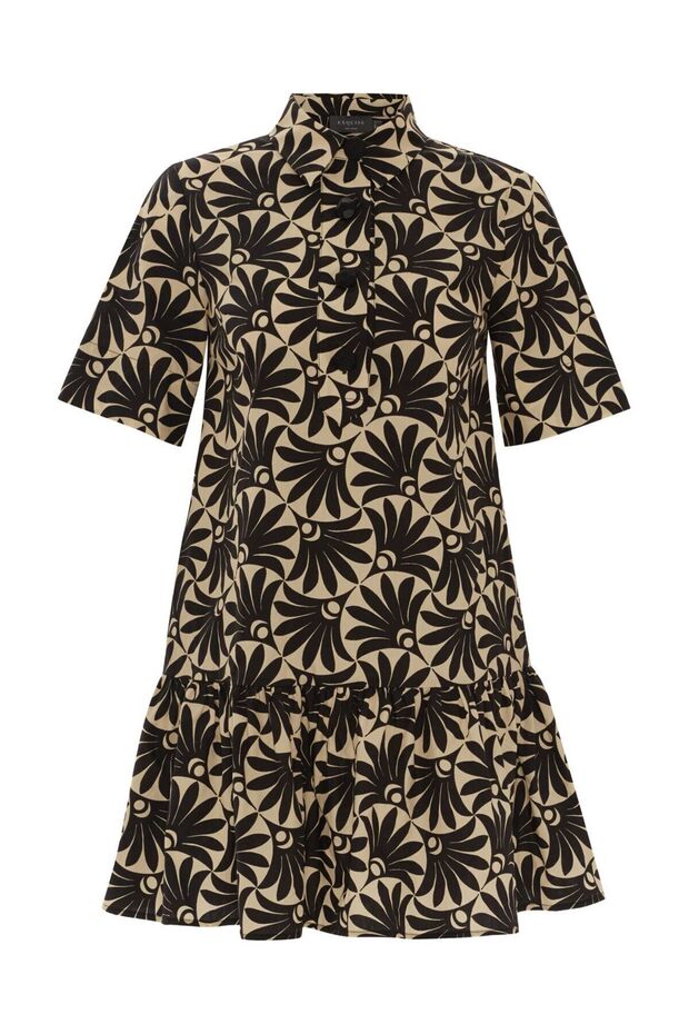 Rochie mini cu guler cămașă - 6