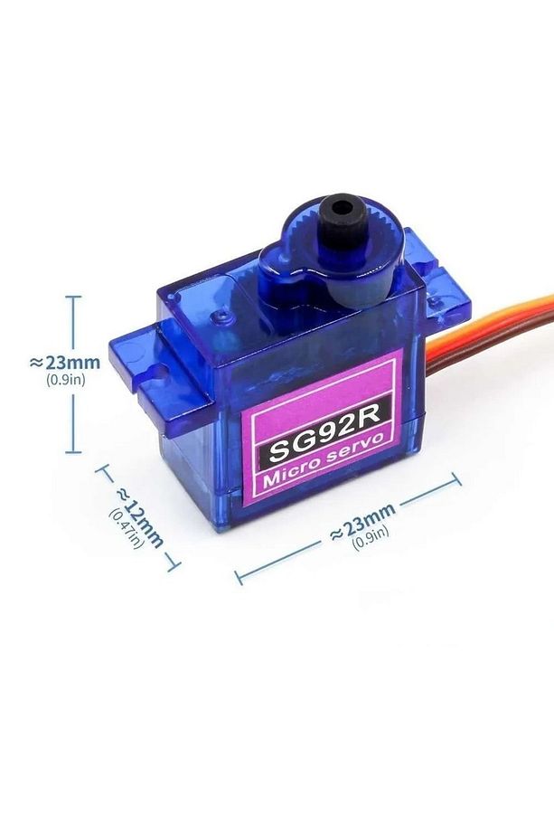 Tower Pro Sg92r 12gr Micro Servo Motor 2.5kg 4,8v Plastik Dişli Dijital Dıy Robot Rc Uçak Rc Araba - 2