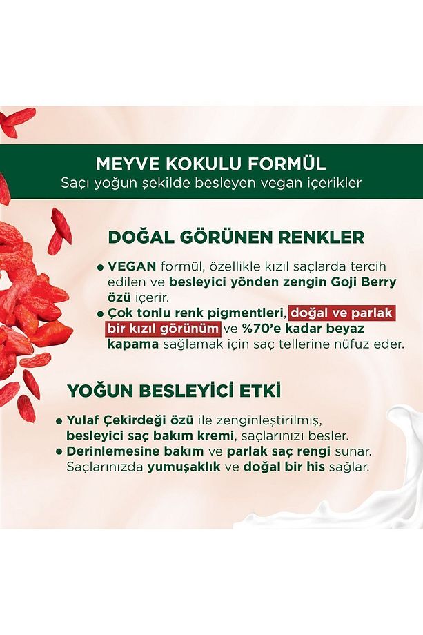 Kalıcı Doğal Renkler Saç Boyası 8-77 Tarçın Bakır - 4