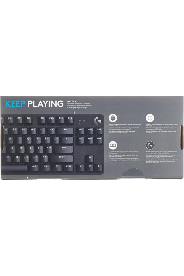 G413 TKL SE Mechanical Gaming Keyboard Compact Backlit with Tactile Switches, Black - 6