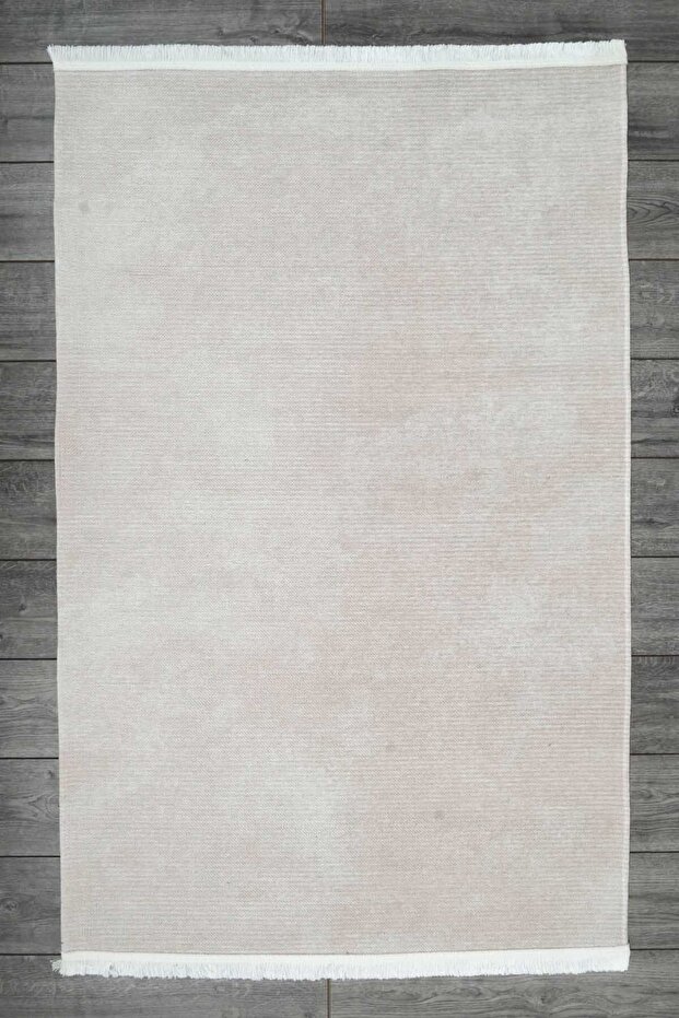 Plain Soft Patterned Beige Chenille Machine Carpet Runner Washable Hallway Carpet 8107