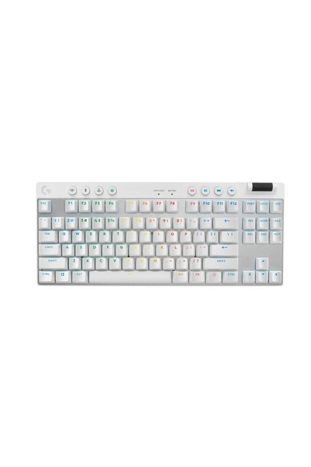 G PRO X TKL LIGHTSPEED - لوحة مفاتيح لاسلكية للألعاب، مفاتيح GX باللونين البني والأبيض