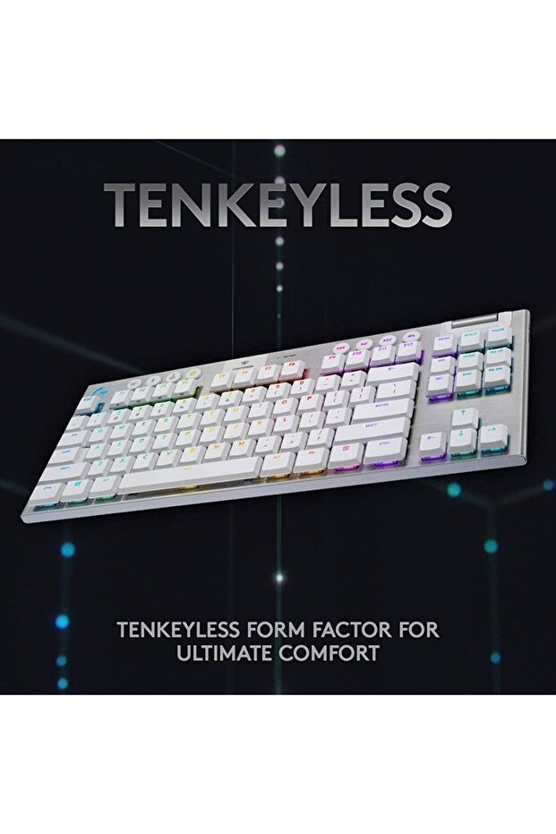 G915 TKL Tenkeyless Lightspeed Wireless White RGB Mechanical Gaming Keyboard - 4