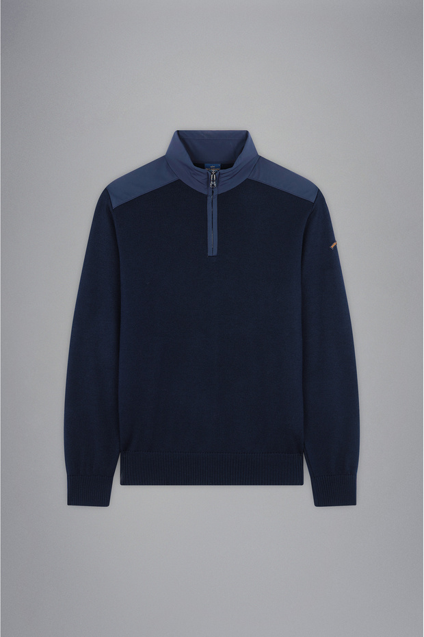 MEN'S ZIPPED PULLOVER C.W. WOOL - 4