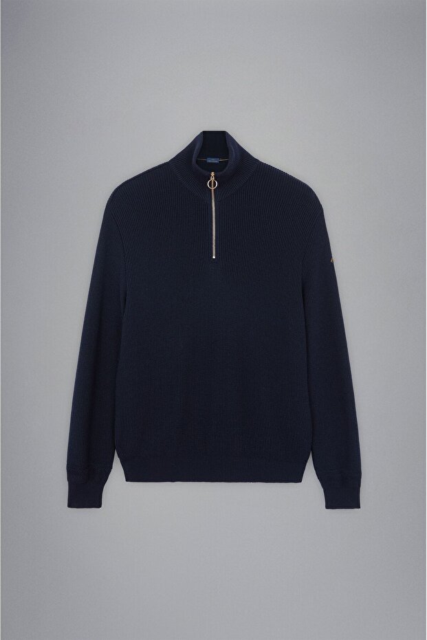 MEN'S ZIPPED PULLOVER C.W. WOOL - 5