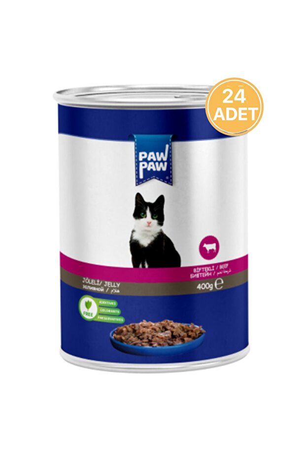Sığır Etli Yetişkin Kedi Konservesi 400 gr (24 ADET) - 1