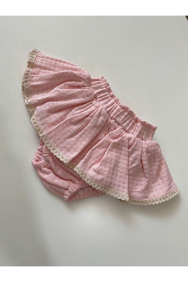 Pembe etek şort - 1