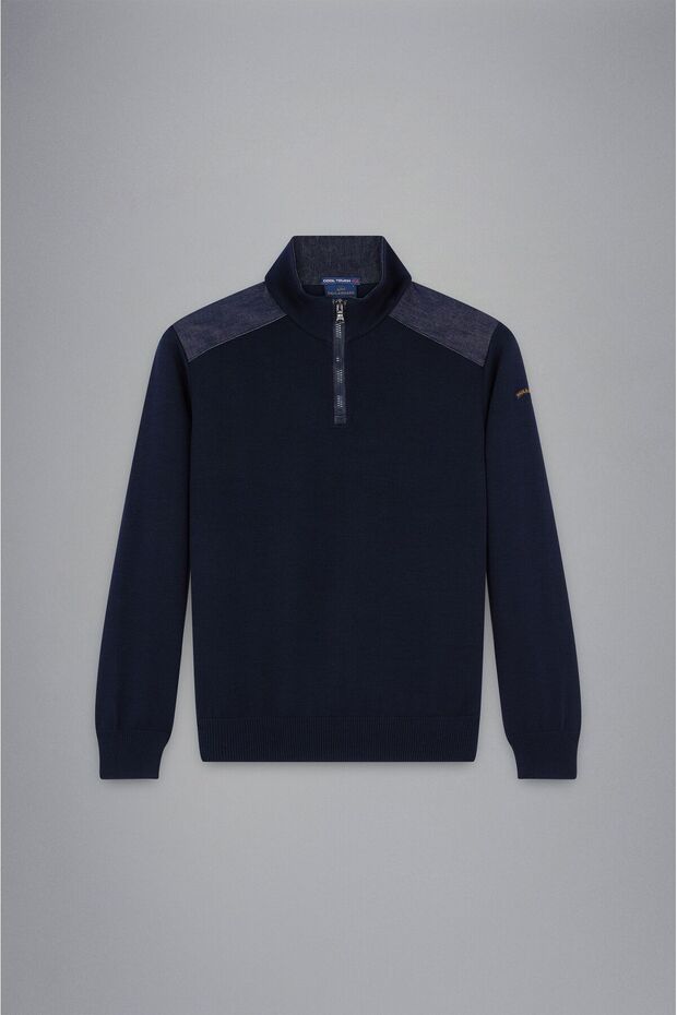 MEN'S ZIPPED PULLOVER C.W. WOOL - 4