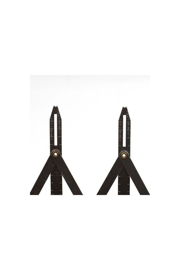 Sewing Button Eyelet Buttonhole Paper File Fabric Equal Distance Measuring Marking Tool Ruler - 5