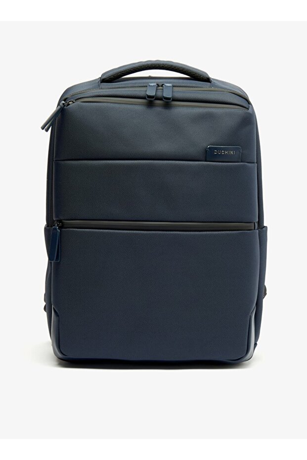 Solid Backpack with Adjustable Straps and Zip Closure - W 30 x H 5 x D 45 cm