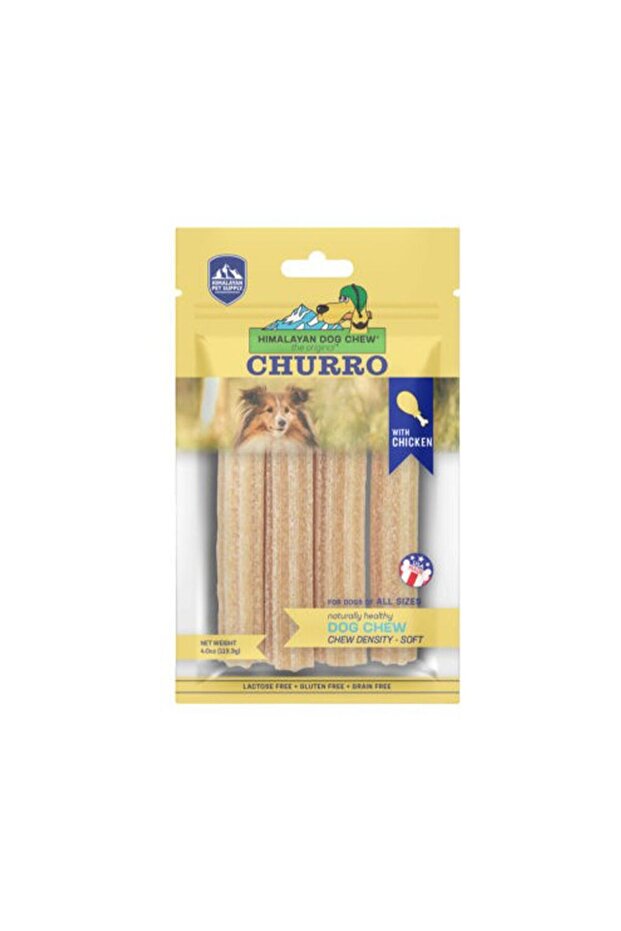 Churro Dog Treat with Chicken, 4oz