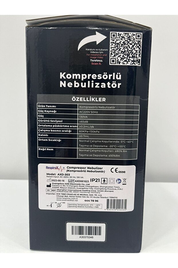 RESPİROX AX-303 NEBULİZATÖR nebulizatör - 3