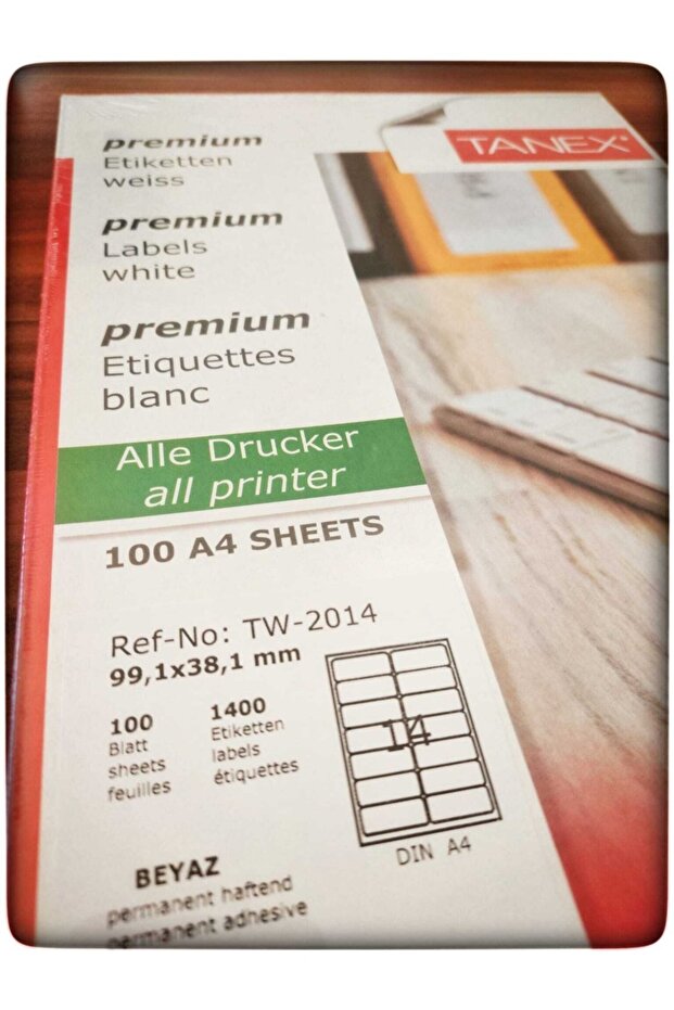 Tw-2014 99,1x38,1 مم 100 قطعة ملصق ليزر