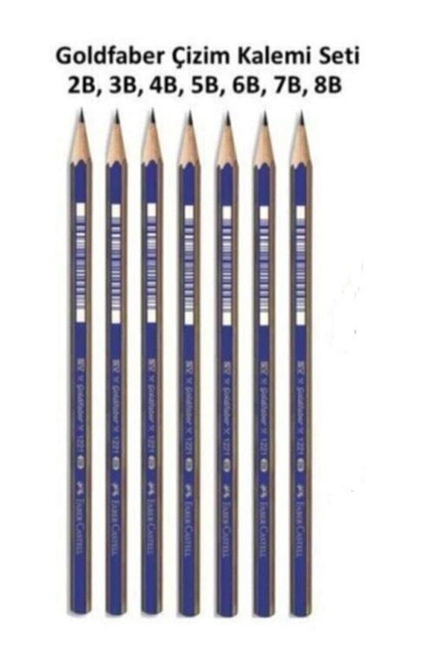 Goldfaber Çizim Kalemi Seti 2b 3b 4b 5b 6b 7b 8b Dereceli Kalem Seti Lüx - 1