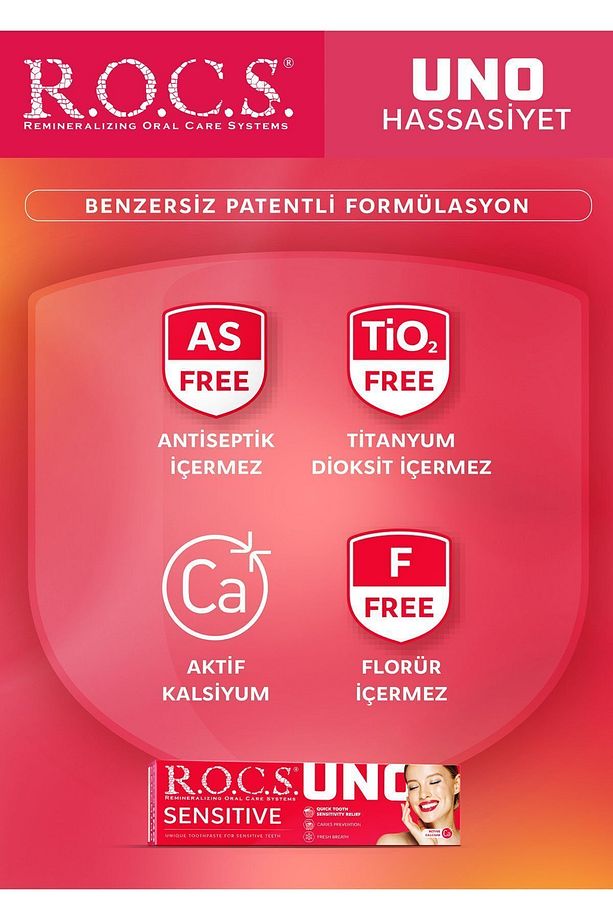 Rocs Uno Sensıtıve Hassas Dişlere Özel Diş Macunu 74g - 4
