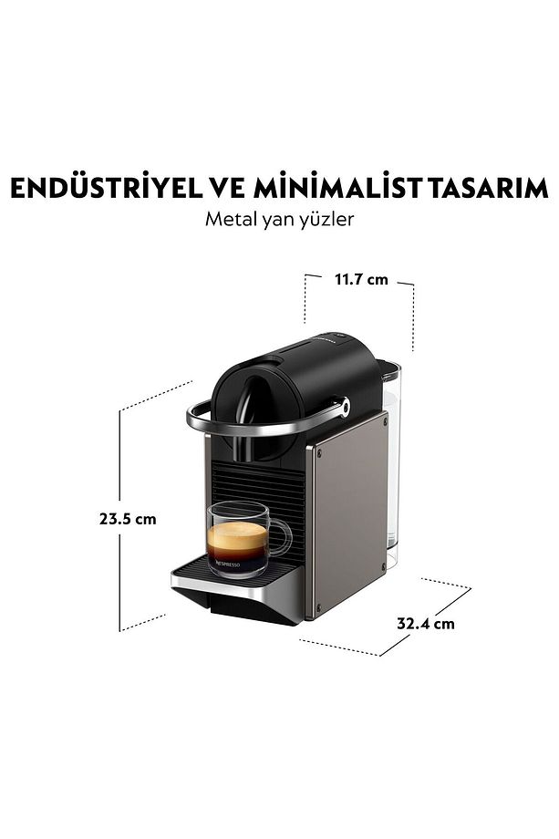 C62 Pixie Espresso Kahve Makinesi,Titan - 5