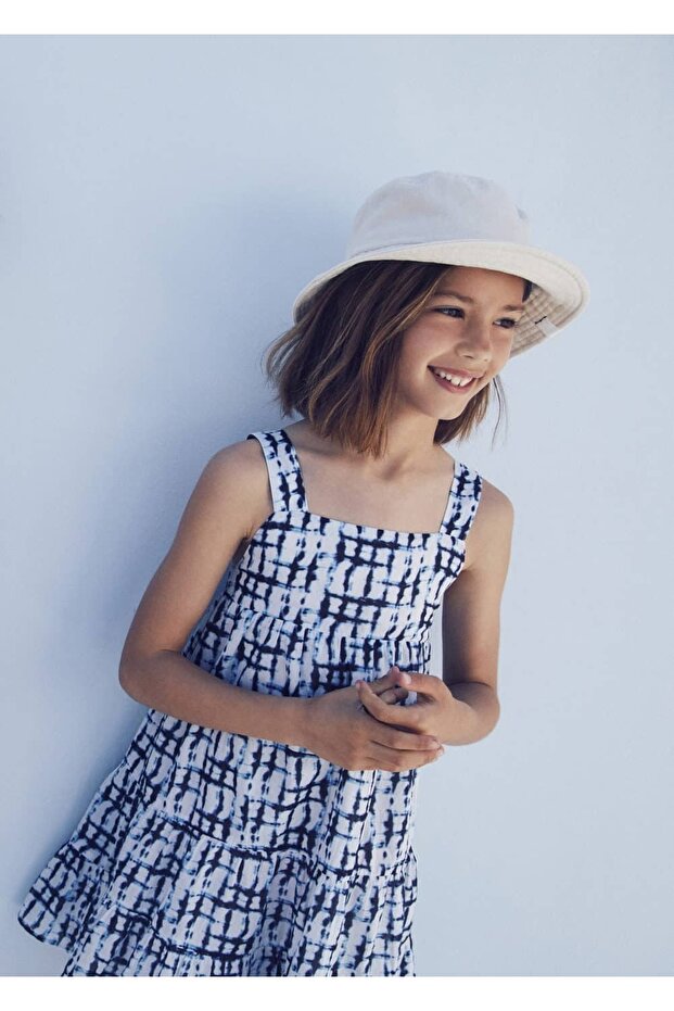 Batik Desenli Elbise - 1