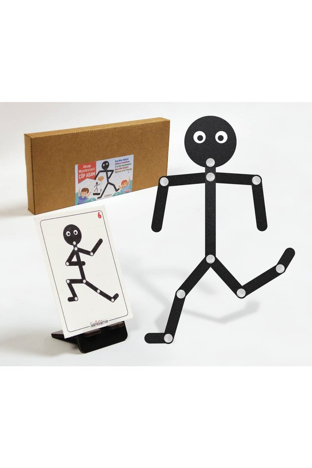 Montessori Wooden Stickman Puzzle Activity Educational Wooden Toy