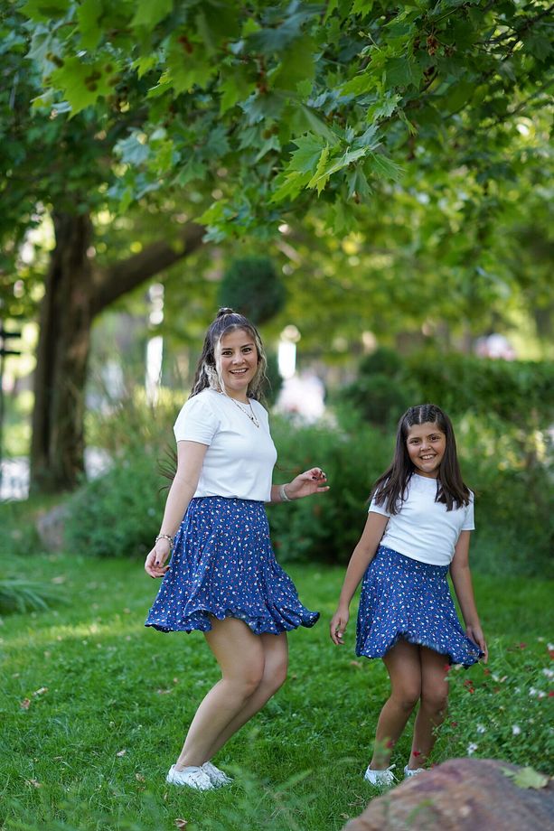 Eylül Elif Butik Anne Kız Şort Etek ( Ürün Tek fiyattır) - 3