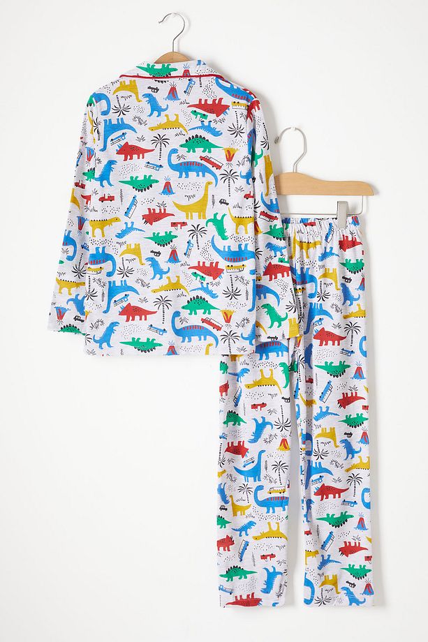 Dinozor Desenli Erkek Çocuk Pijama Takımı 16327 - 5