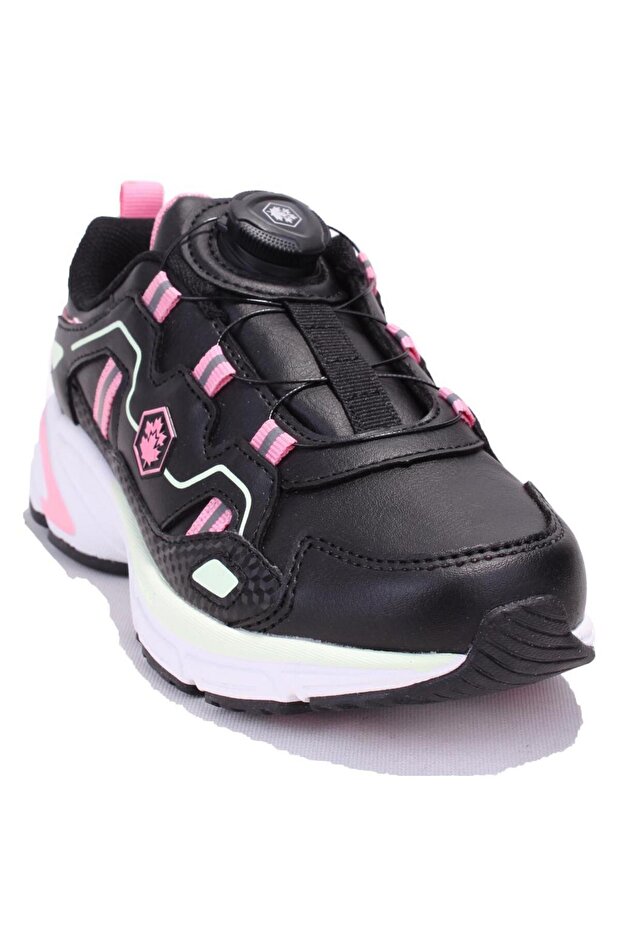 Thor Girl's Orthopedic Sneakers - Black Pink
