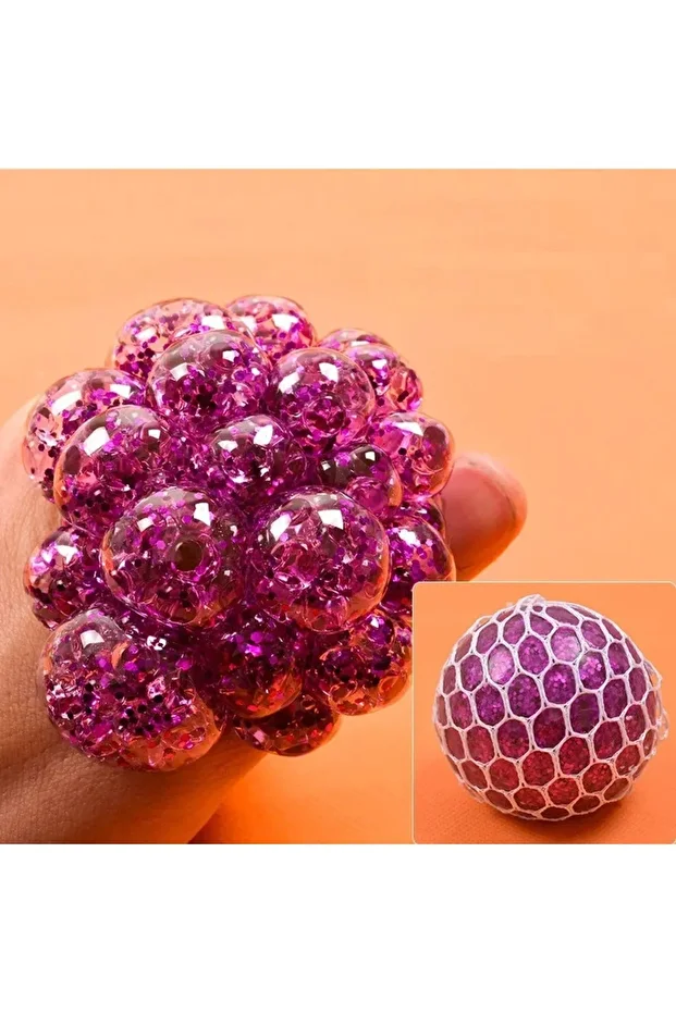 Pink 1 Squeezing Ball - Imported Model, Hand Gesture and Force Toy Joke - 1