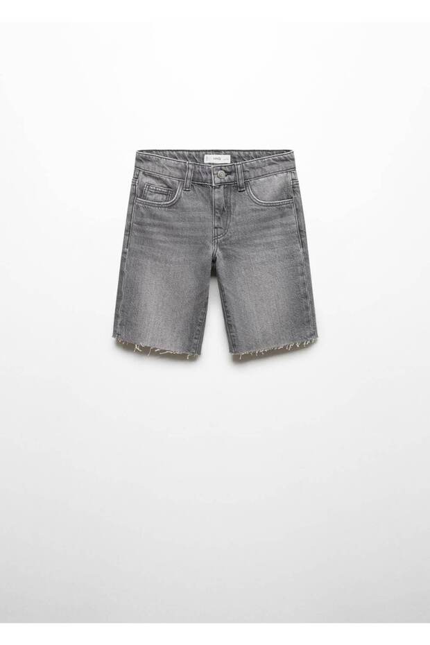 Dikişşsiz denim şort - 2