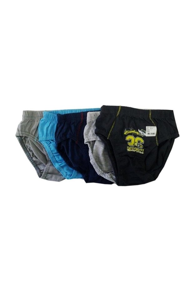 Boys' Colorful Patterned Slip Underwear 6-Piece Assortment