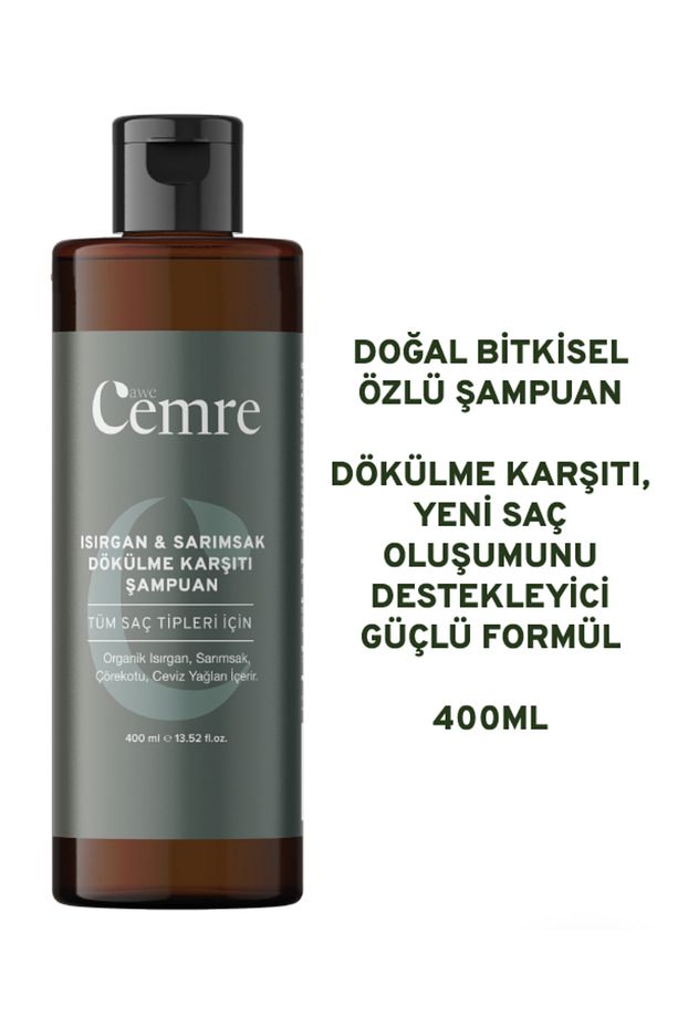 Isırgan Sarımsak Şampuanı Saç Dökülmelerine Karşı Yağlı Saçlar Için 400 ml Şampuan - 4