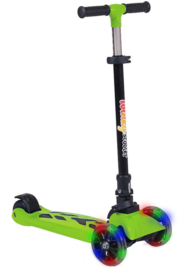 Winky Foldable Scooter 3 Wheel Green Unilluminated Boxed Scooter