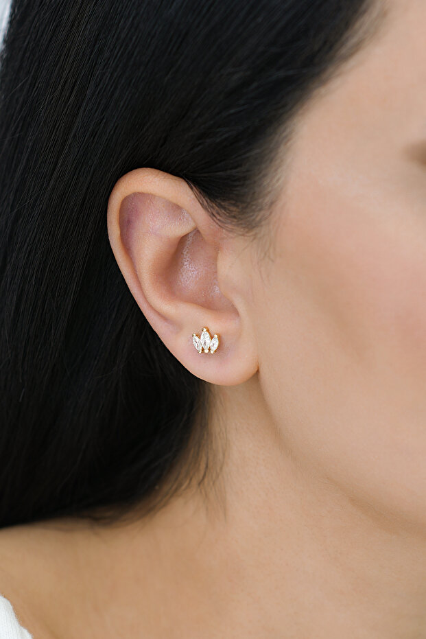Altın Üçlü Markız Piercing - 4