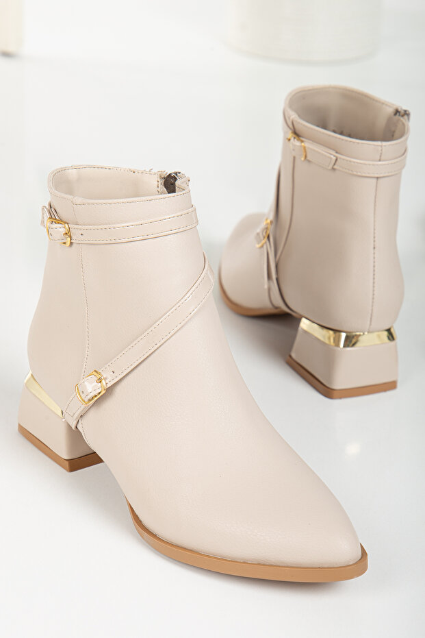 Women's Boots with Buckle, Stylish and Comfortable 502
