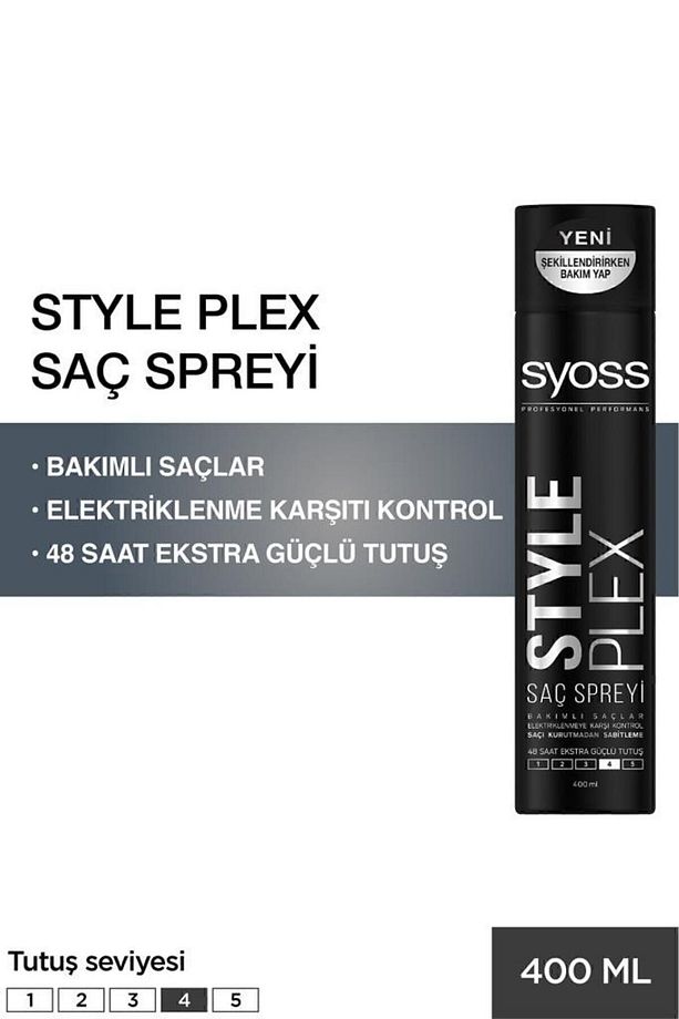 Style Plex Saç Spreyi 400 ml - Şekillendirme ve Koruma - 1