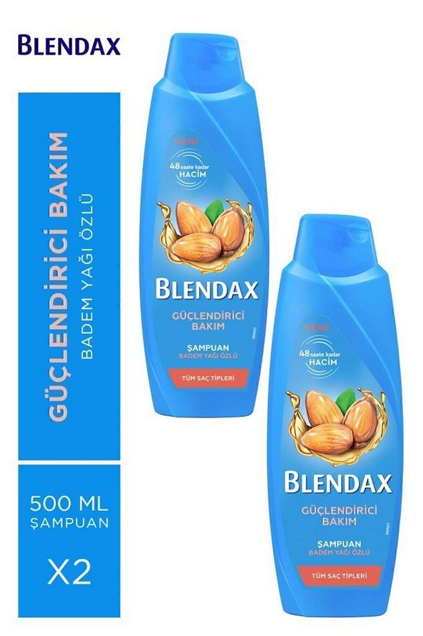 Güçlendirici Bakım Badem Yağı Özlü Şampuan 500 ml X 2 Adet - 1