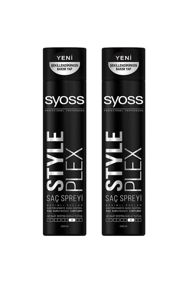 Style Plex Saç Spreyi 400 ml - 2 Adet - Saç Şekillendirici - 1