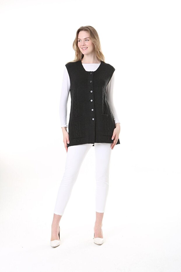 Triko Harttuş Yelek - 3