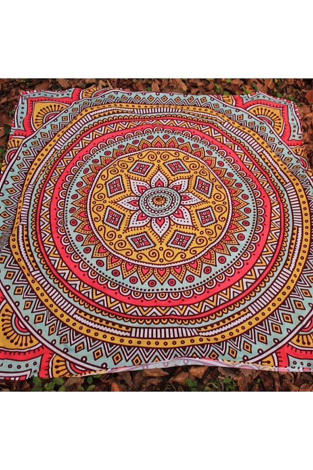 Bohem Mandala Duvar Örtüsü Tapestry 150x150 - 3