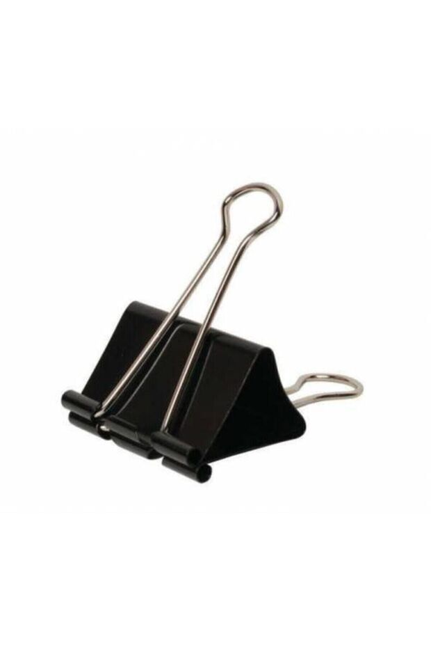 Document Latch Black Colored Metal Latch Clip 32 Mm 5 Pieces