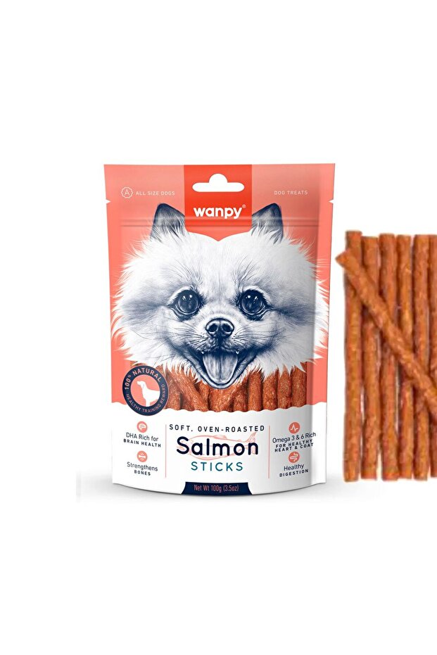 Salmon Sticks Dog Treats, 100g