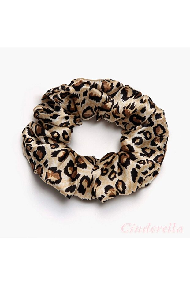100% Pure Silk Women's Scrunchie Hair Tie 3.5cm - Soft Comfortable Elastic Hair Band for Sleep Model-4