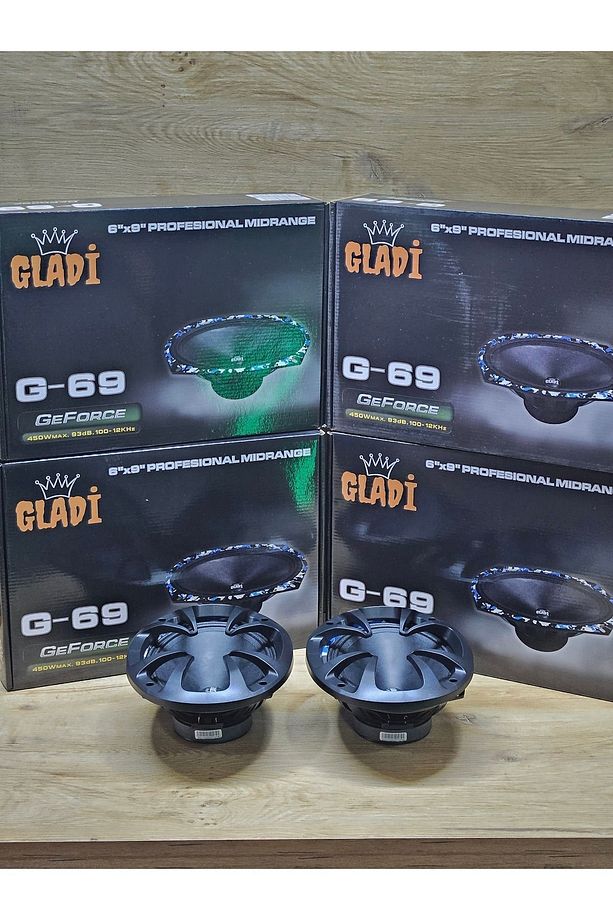 Gladi Gl-69 Oval Midrange Çift 900w 93 Desibel 6x9 120rms Oval Mid - 2
