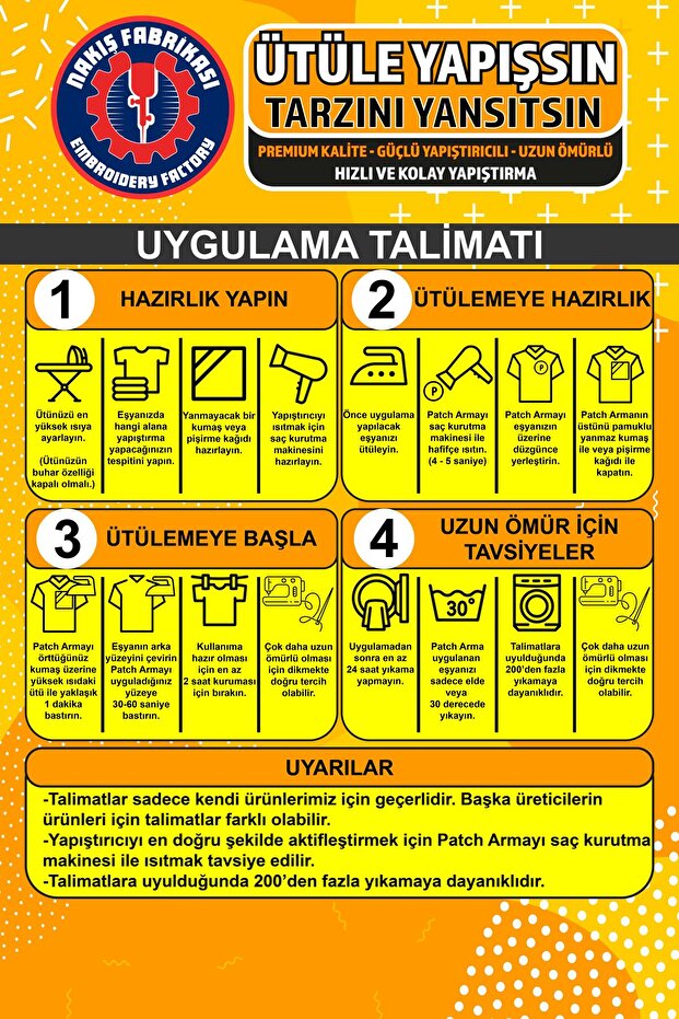 Ütü Ile Yapışan Nakışlı Arma Yama, Hayvan Seti (5 ADET) Ütüyle Yapışan Nakış Dokuma Aplike Patch - 8