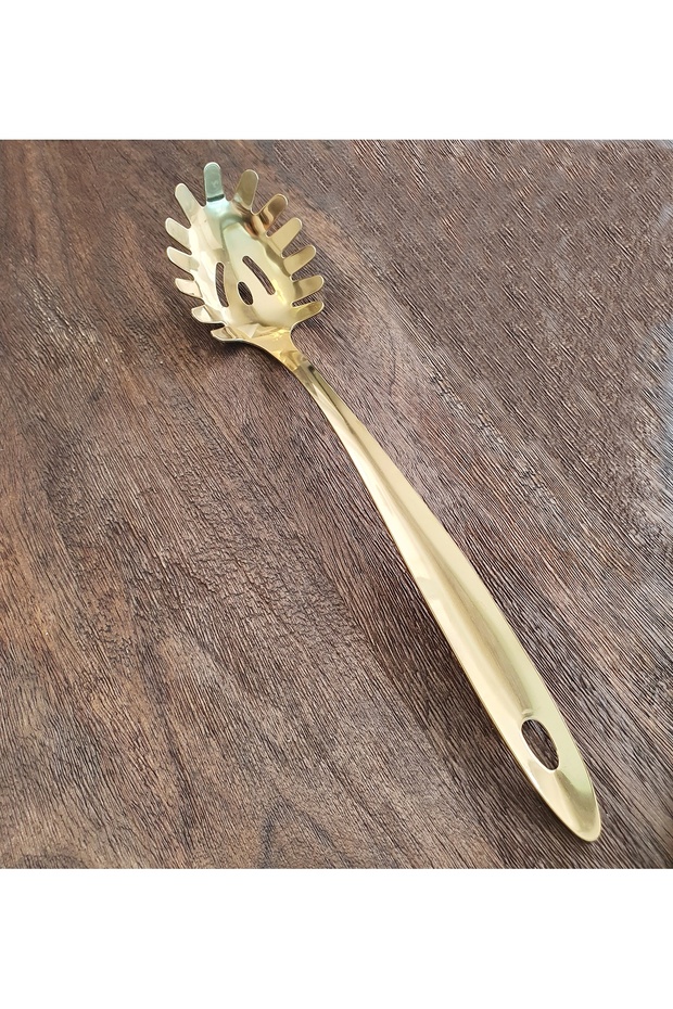 29 cm Stainless Steel Pasta Ladle - Gold Pro