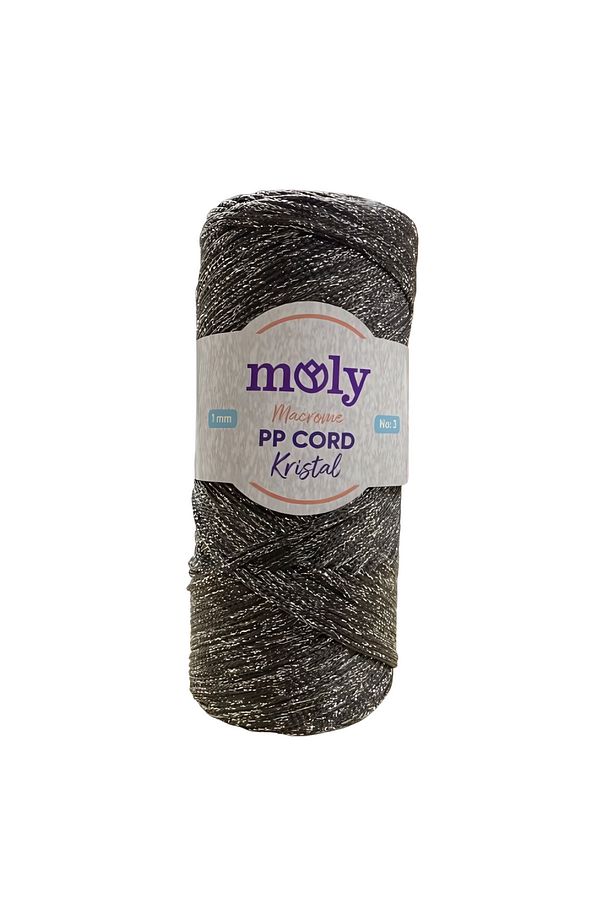 PP Cord Kristal Simli Polyester Makrome  El Örgü İpi 200 gr - 1