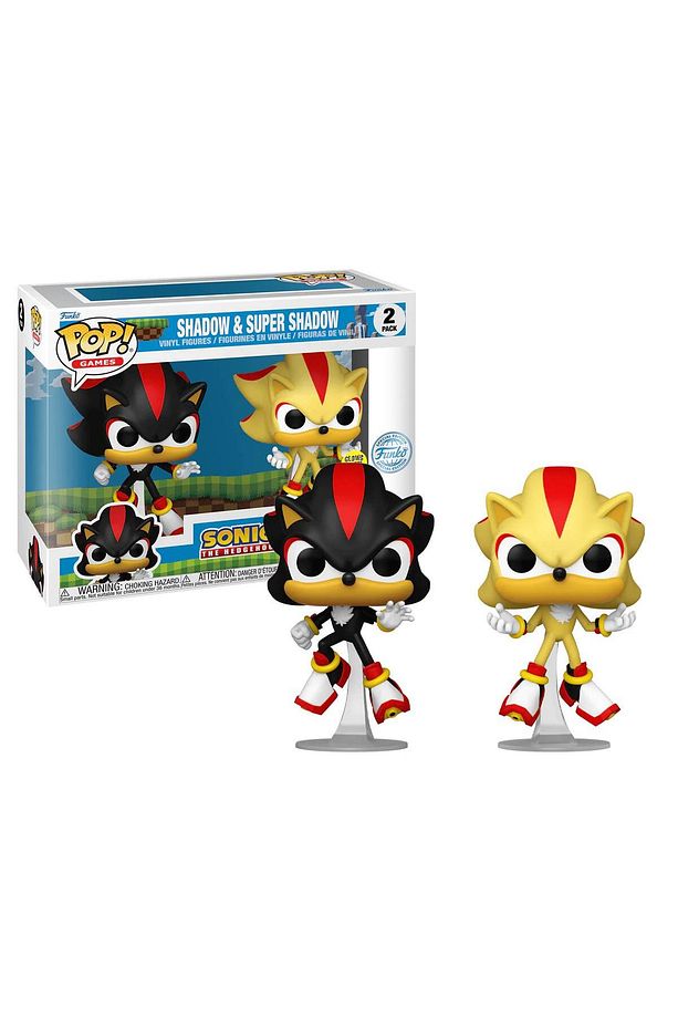 Pop 2-pack Games Sonic The Hedgehog Shadow & Syper Shadow Glows In A Dark Special - 1