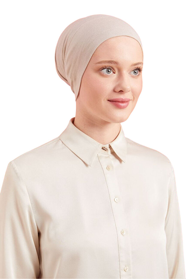 Women's Hijab Practical Ready-To-Wear Bonnet Stone Color
