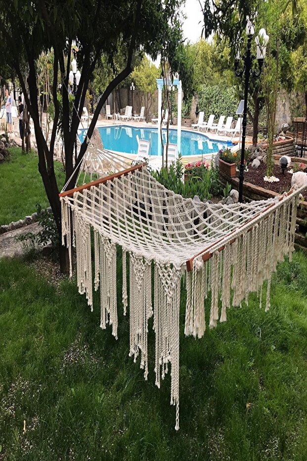 Makrome Püsküllü Hamak