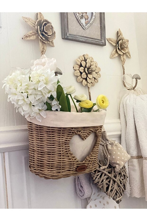 Dekoratif Hasır Sepet - 2